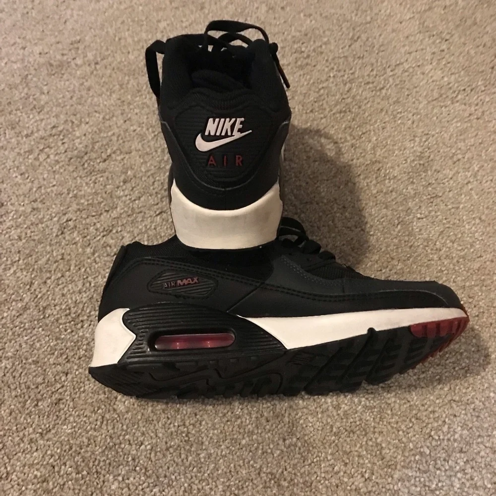 Nike Kids Black and White Air Max Sneakers